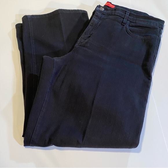 NYDJ tummy tuck jeans SZ 14, GUC, wide leg, stretch, heavy weight - Picture 11 of 14